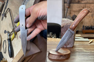Cheminee.cut knife with handle