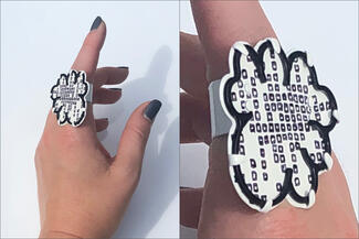Flora.powder coat design ring
