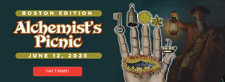 Boston Edition Alchemist's Picnic Banner with get tickets button
