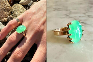 Keast.green pront ring