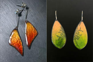Pastel.colorful enamel earrings